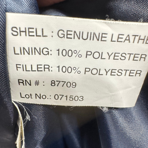 Vintage Leather USA Bomber Jacket American Flag Patriotic Stars & Stripes Moto - Picture 13 of 15